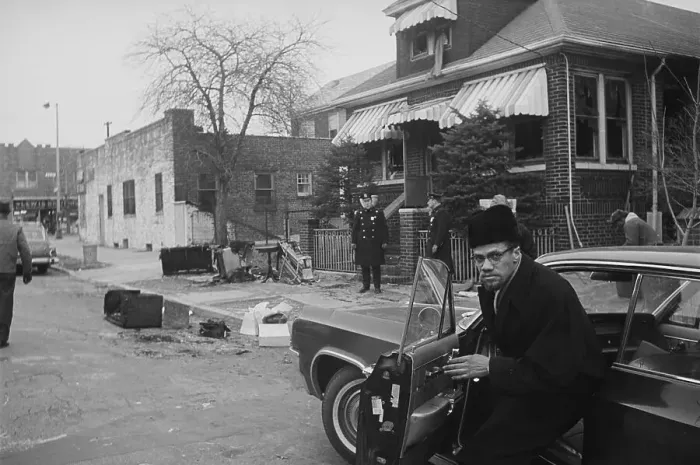Framed Print : Malcolm X at His Home Framed Print : Malcolm X at His Home