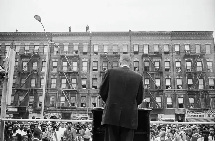 Framed Print : Malcolm X Speaks at Outdoor Rally Framed Print : Malcolm X Speaks at Outdoor Rally