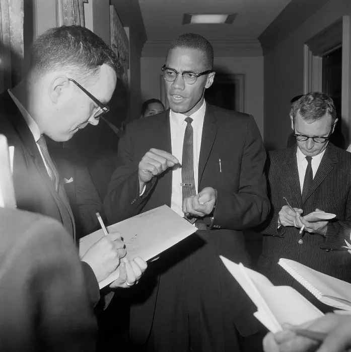 Framed Print : Malcolm X Talks to Press in Washington Framed Print : Malcolm X Talks to Press in Washington