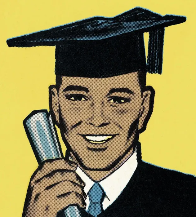 Framed Print : Male Graduate Framed Print : Male Graduate