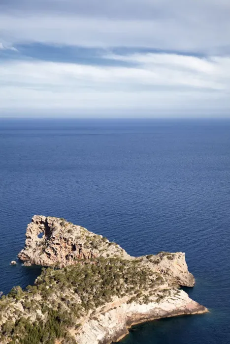 Framed Print : Mallorca coastline around Sa Foradada
