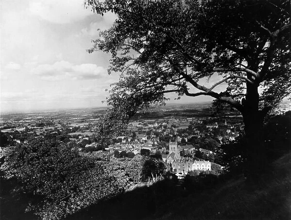Malvern. circa 1930: The town of Malvern in Worcestershire