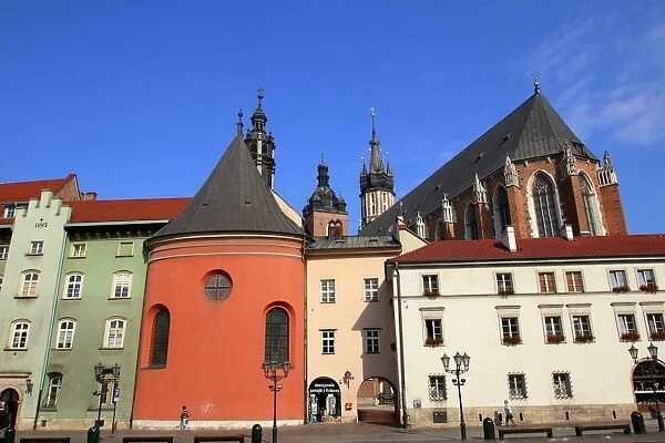 Maly Rynek (small square) in Krakow, Poland