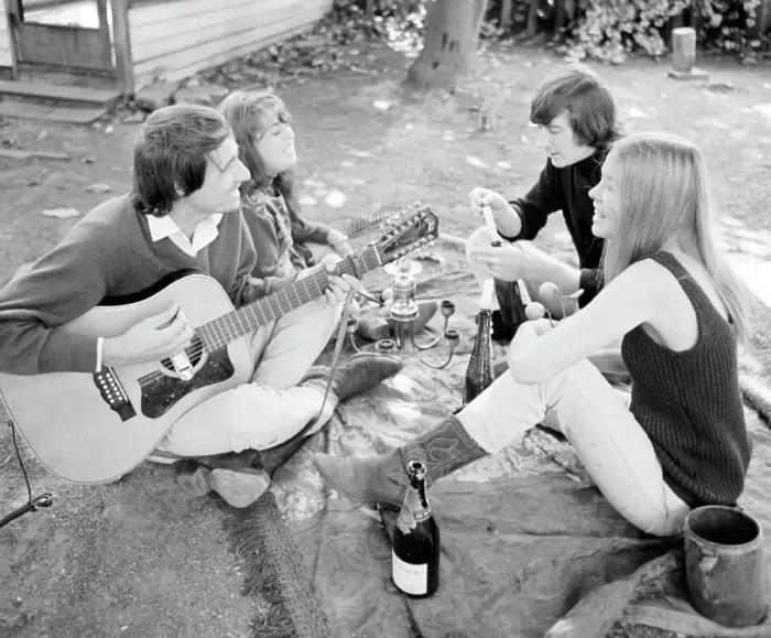 Framed Print : The Mamas And The Papas Picnic Framed Print : The Mamas And The Papas Picnic