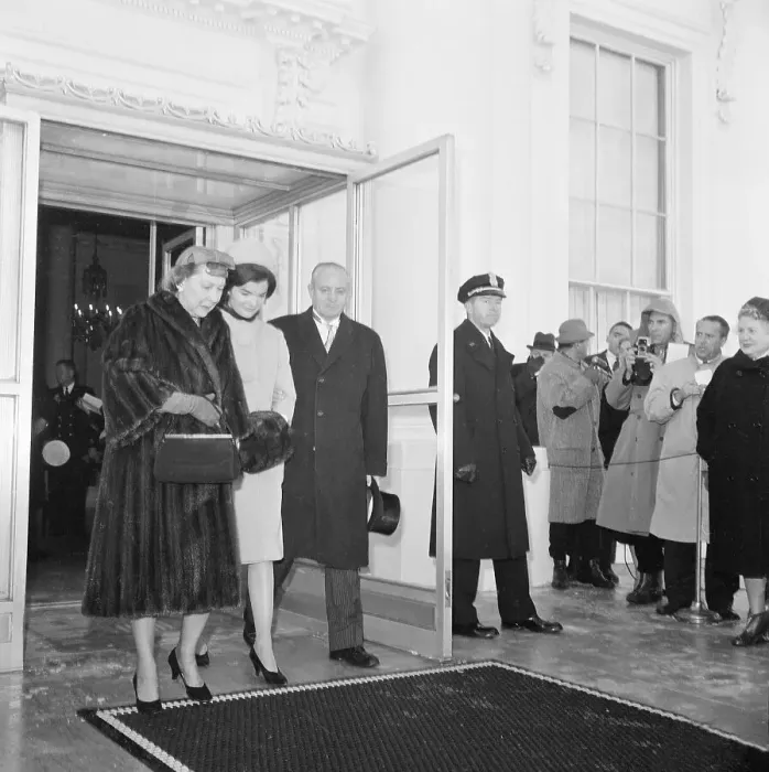 Framed Print : Mamie Eisenhower with Jackie Kennedy and Styles Bridges Framed Print : Mamie Eisenhower with Jackie Kennedy and Styles Bridges
