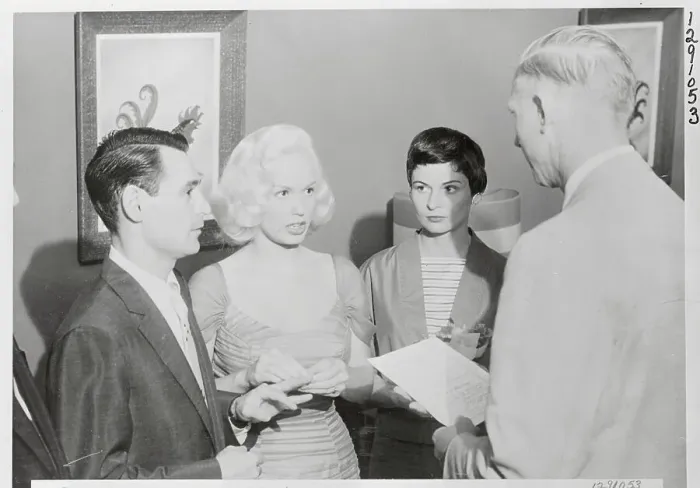 Framed Print : Mamie Van Doren and Ray Anthony During Their Marriage Ceremony Framed Print : Mamie Van Doren and Ray Anthony During Their Marriage Ceremony