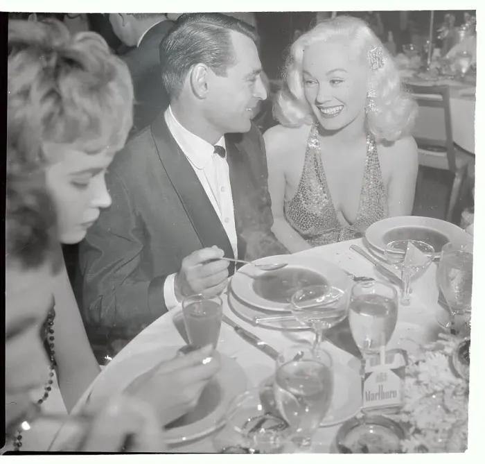 Framed Print : Mamie Van Doren and Ray Anthony at Sitting Dinner Table Framed Print : Mamie Van Doren and Ray Anthony at Sitting Dinner Table
