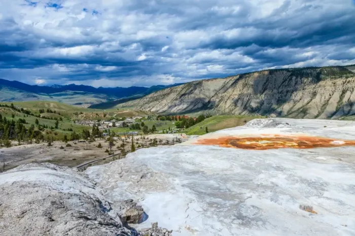 Framed Print : Mammoth Hot Springs of Yellowstone National Park Framed Print : Mammoth Hot Springs of Yellowstone National Park