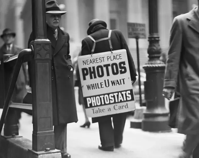 Framed Print : Man Advertising Photo Studio Framed Print : Man Advertising Photo Studio