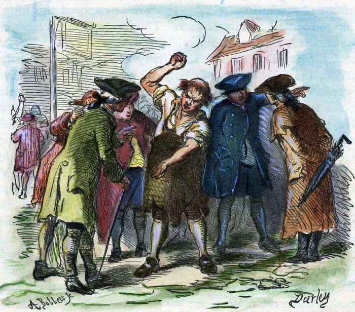 Framed Print : Man Angry At The Stamp Act Framed Print : Man Angry At The Stamp Act