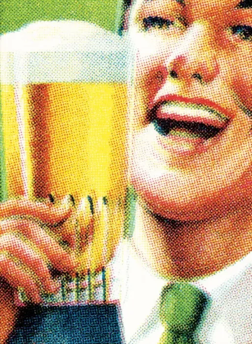 Framed Print : Man with beer Framed Print : Man with beer