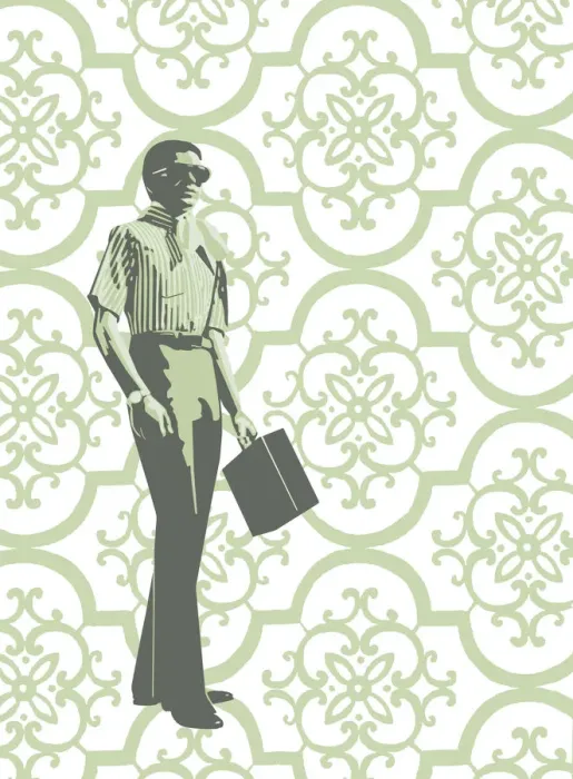 Framed Print : Man With Briefcase Framed Print : Man With Briefcase