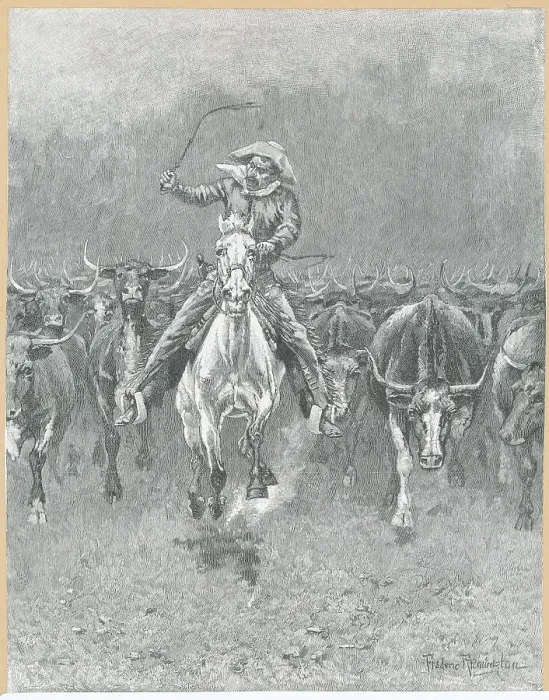 Framed Print : Man Caught in Stampede Framed Print : Man Caught in Stampede