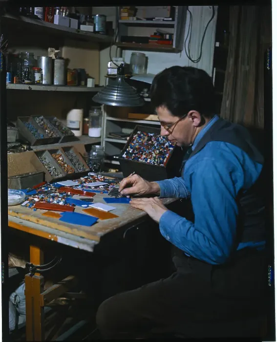 Framed Print : Man Cutting Glass Framed Print : Man Cutting Glass