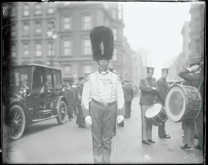 Framed Print : Man Dressed in Guard Uniform Framed Print : Man Dressed in Guard Uniform