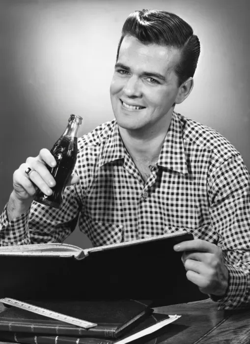 Framed Print : Man drinking soda Framed Print : Man drinking soda