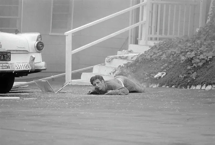 Framed Print : Man Dying in Road Framed Print : Man Dying in Road