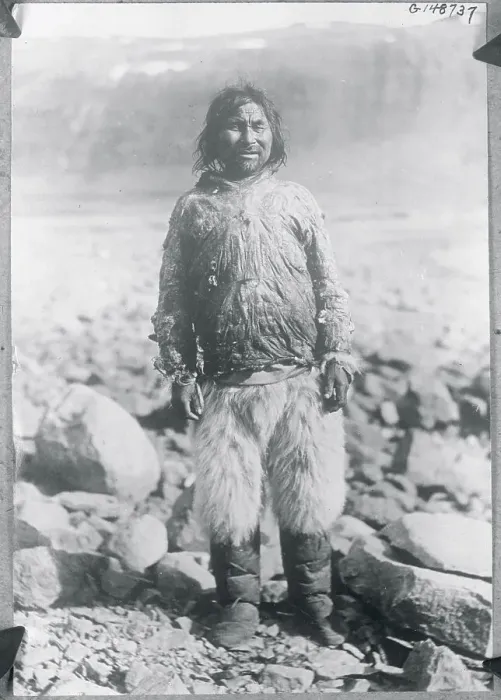 Framed Print : Man of the Esquimau Tribe Framed Print : Man of the Esquimau Tribe