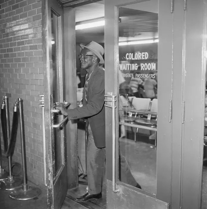 Framed Print : Man Exiting Colored Waiting Room Framed Print : Man Exiting Colored Waiting Room