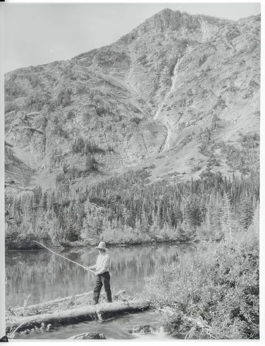 Framed Print : Man Fishing at a Lake Framed Print : Man Fishing at a Lake