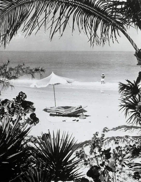 Framed Print : Man Fishing & Woman Sunbathing At Beach Framed Print : Man Fishing & Woman Sunbathing At Beach