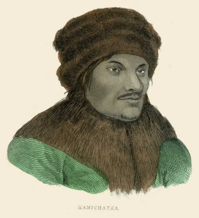 Framed Print : Man form Kamchatka illustration 1859 Framed Print : Man form Kamchatka illustration 1859