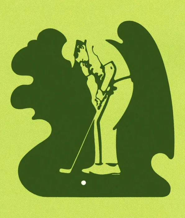 Framed Print : Man Golfing Framed Print : Man Golfing