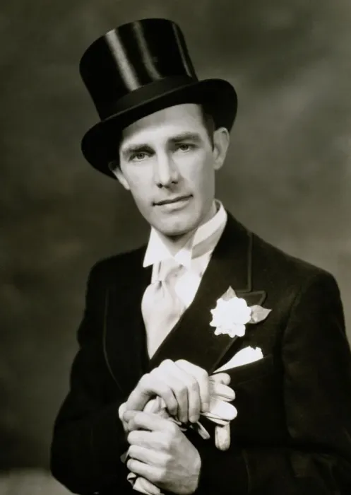 Framed Print : Man in top hat and tuxedo, 1935 Framed Print : Man in top hat and tuxedo, 1935