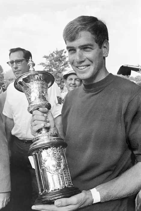 Framed Print : Man Holding Golf Trophy Framed Print : Man Holding Golf Trophy