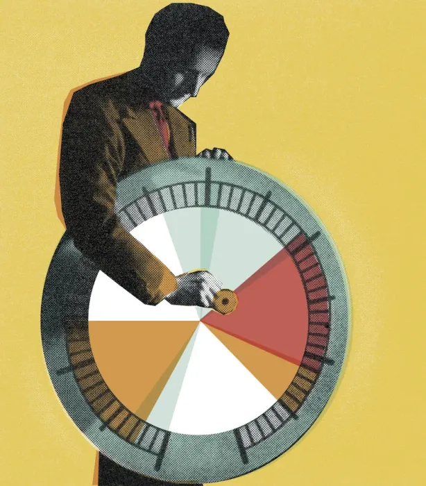 Framed Print : Man Holding Spinning Wheel