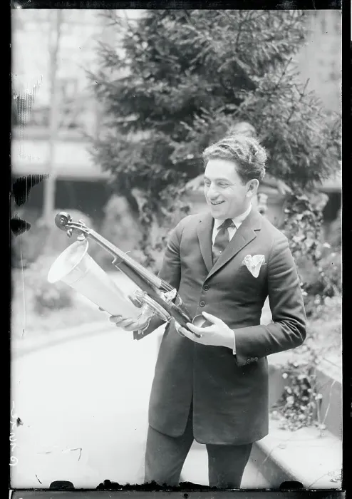 Framed Print : Man Holding a Violin Framed Print : Man Holding a Violin