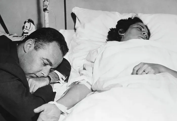 Framed Print : Man at Hospitalized Wife's Bedside Framed Print : Man at Hospitalized Wife's Bedside