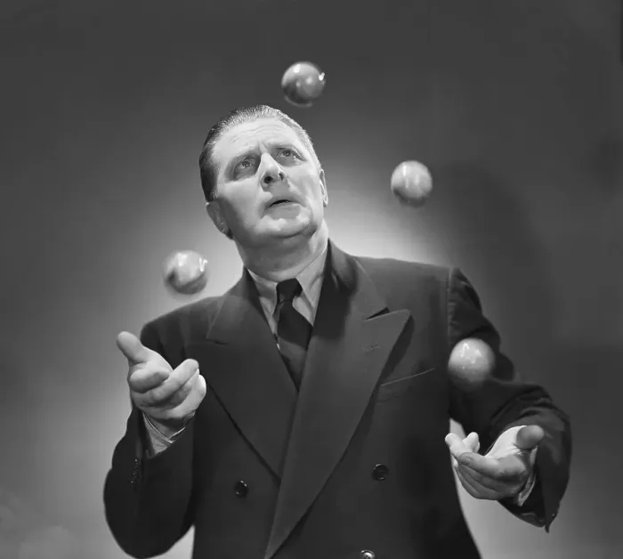 Framed Print : Man Juggling Four Balls Framed Print : Man Juggling Four Balls