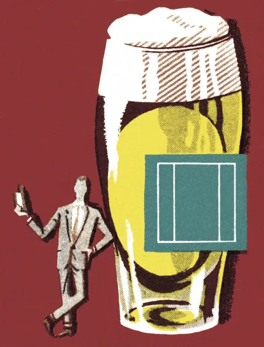 Framed Print : Man and a Large Glass of Beer Framed Print : Man and a Large Glass of Beer