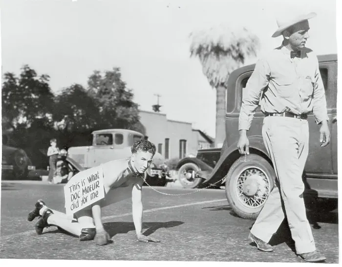 Framed Print : Man on a Leash After Losing Election Bet Framed Print : Man on a Leash After Losing Election Bet