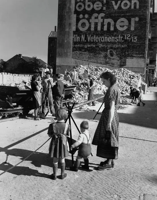 Framed Print : Man Looking For A Job In Post-War Berlin Framed Print : Man Looking For A Job In Post-War Berlin
