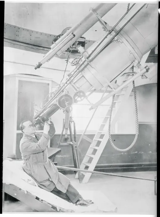 Framed Print : Man Looking Through Telescope Framed Print : Man Looking Through Telescope