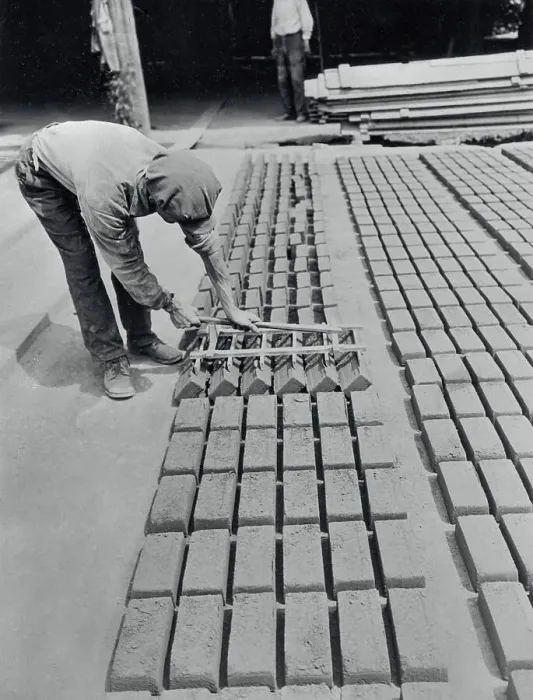 Framed Print : Man Making Bricks Framed Print : Man Making Bricks