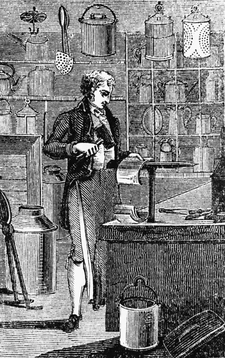 Framed Print : Man Making Tin Plates Framed Print : Man Making Tin Plates