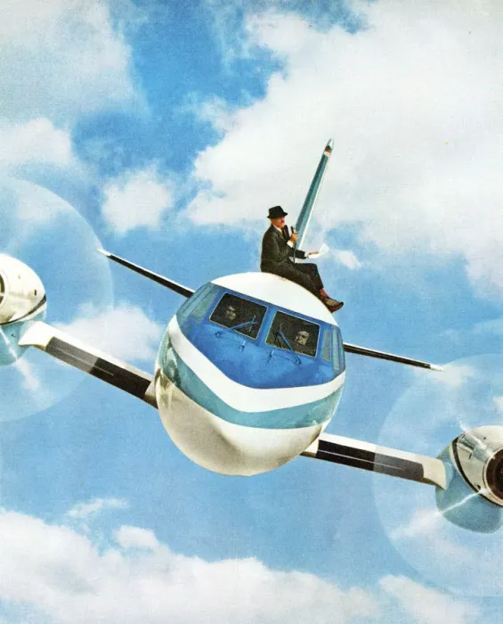 Framed Print : Man With Microphone on Top of Plane Framed Print : Man With Microphone on Top of Plane