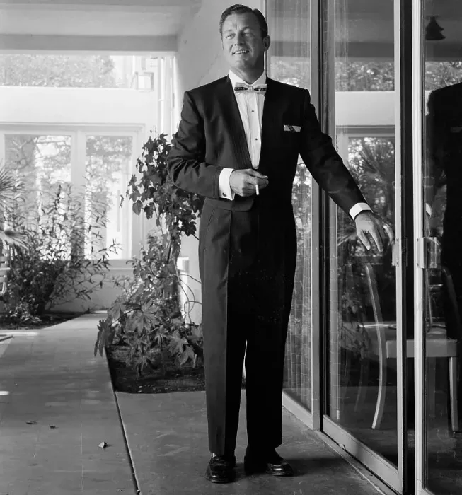 Framed Print : Man Modeling a Suit