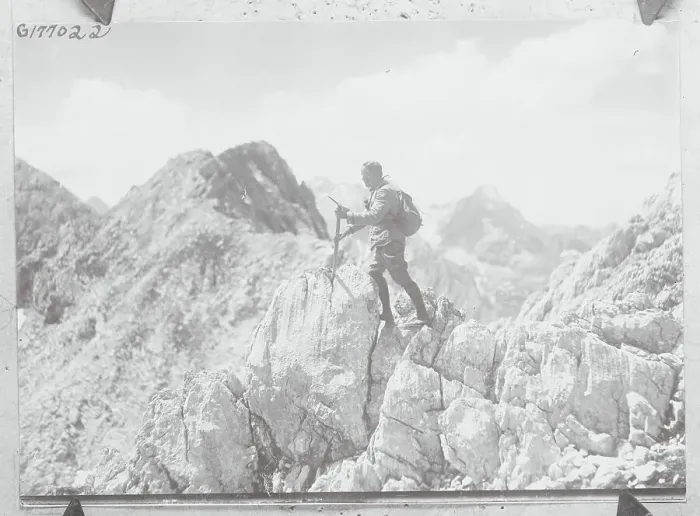 Framed Print : Man Mountain Climbing Framed Print : Man Mountain Climbing