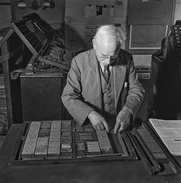 Framed Print : One Man Newspaper Framed Print : One Man Newspaper