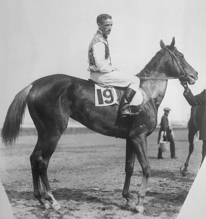 Framed Print : Man O War with Jockey Clare Kummer Framed Print : Man O War with Jockey Clare Kummer