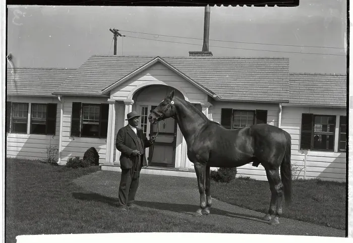 Framed Print : Man O War and Owner Samuel D. Riddle Framed Print : Man O War and Owner Samuel D. Riddle