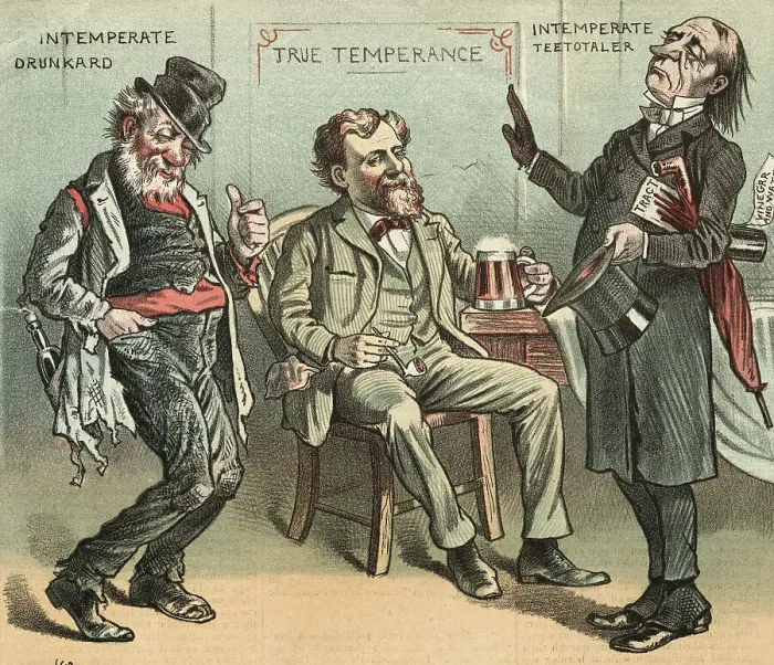 Framed Print : Man Observing Both Teetotalism and Alcoholism Framed Print : Man Observing Both Teetotalism and Alcoholism