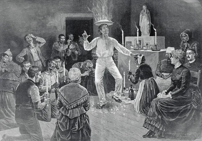 Framed Print : Man Performing Voodoo Dance