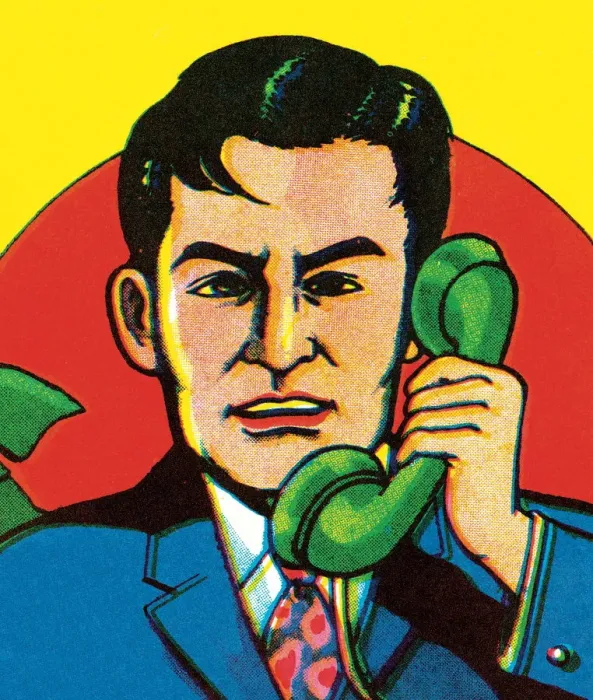 Framed Print : Man on the phone Framed Print : Man on the phone