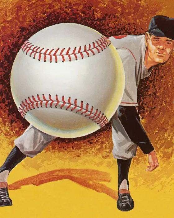Framed Print : Man Pitching a Baseball Framed Print : Man Pitching a Baseball