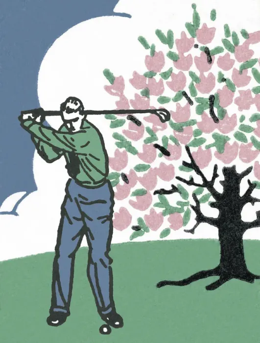 Framed Print : Man Playing Golf
